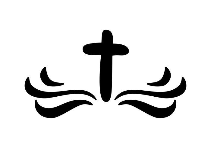 Vektor illustration av kristen logotyp