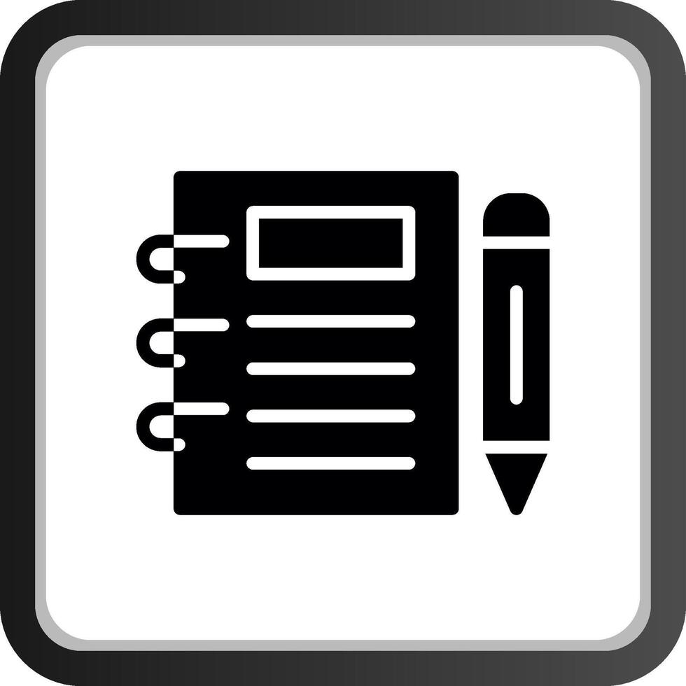 Notizbuch kreatives Icon-Design vektor