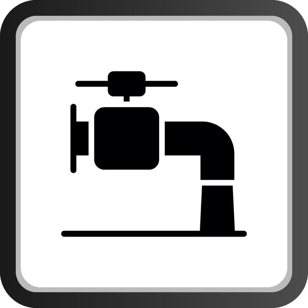 Wasserhahn kreatives Icon-Design vektor