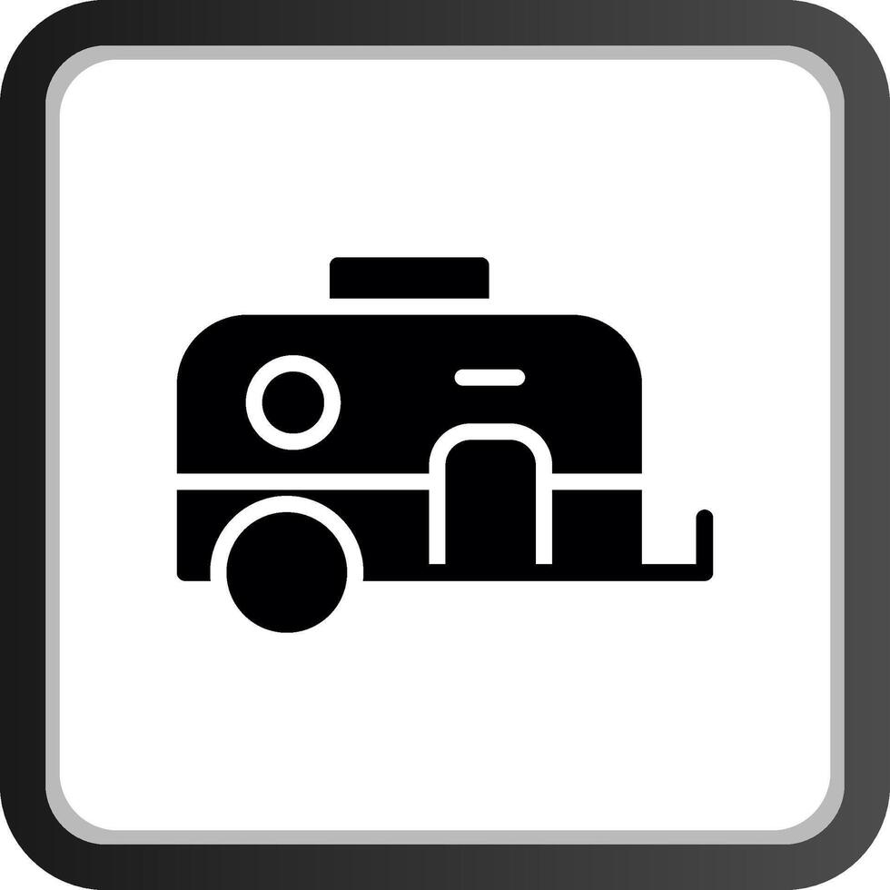 Wohnwagen kreatives Icon-Design vektor