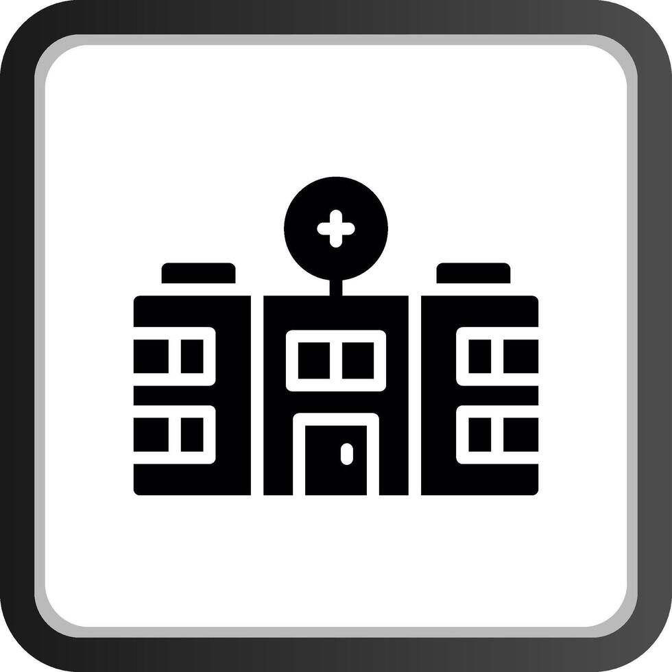 Krankenhaus kreatives Icon-Design vektor