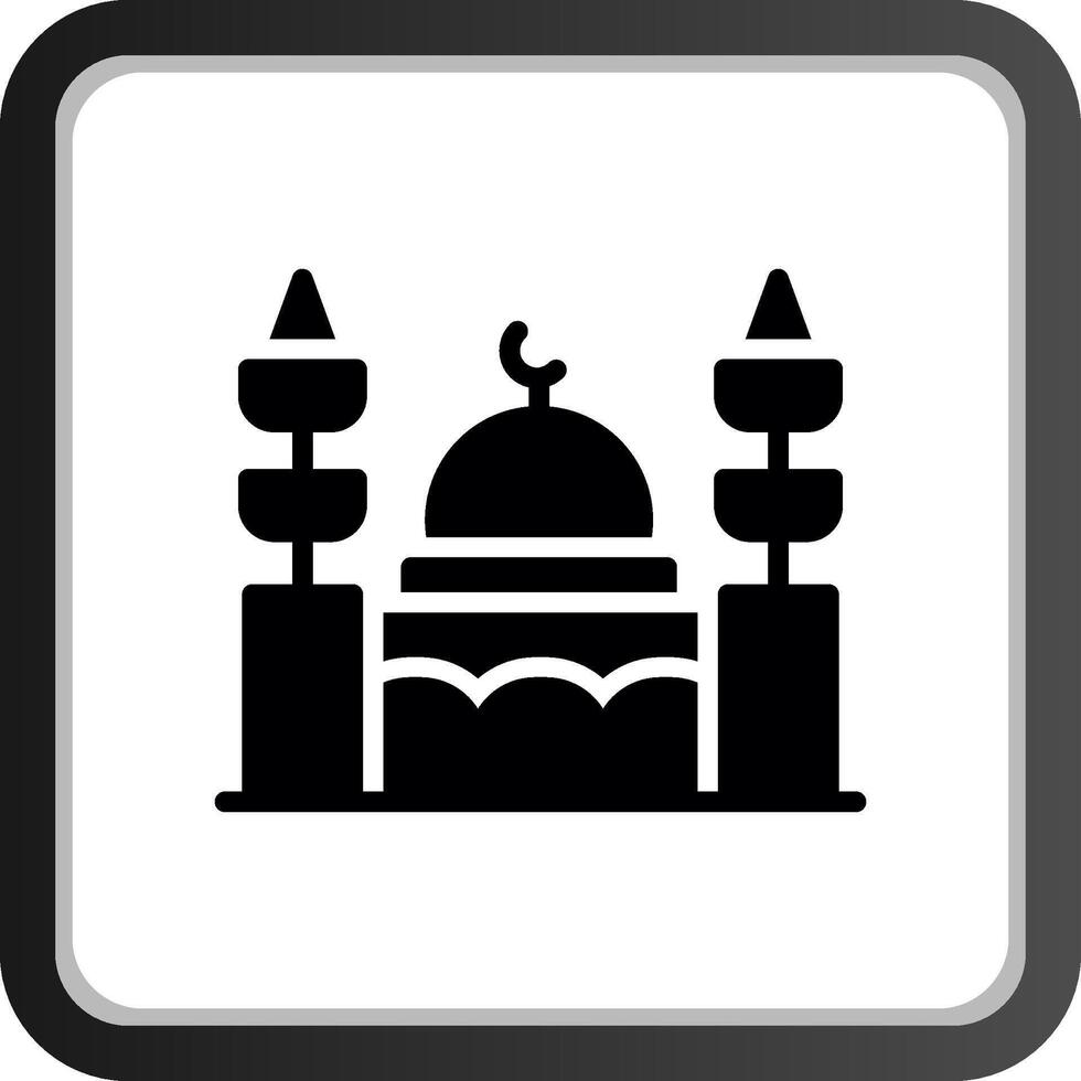 Moschee kreatives Icon-Design vektor