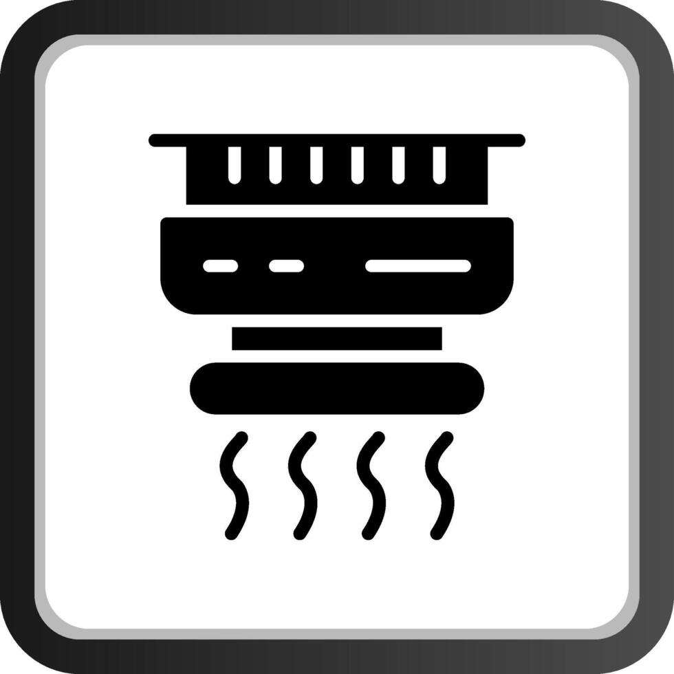 Rauchmelder kreatives Icon-Design vektor