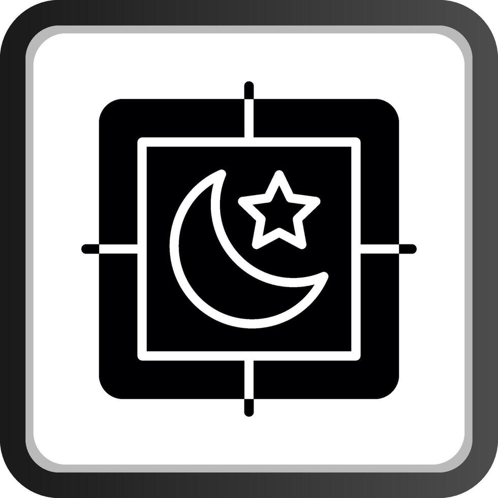 Nacht kreatives Icon-Design vektor