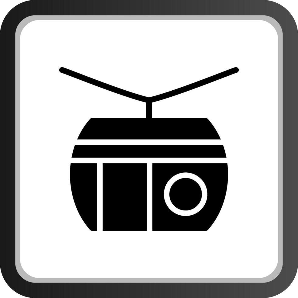 Seilbahn kreatives Icon-Design vektor