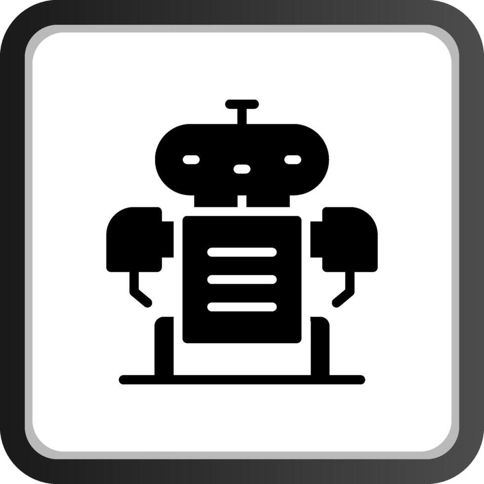 Roboter kreatives Icon-Design vektor