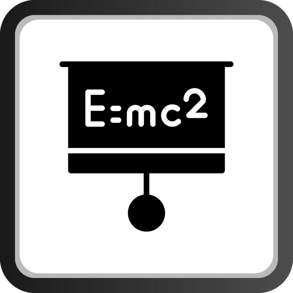 Relativitätstheorie kreatives Icon-Design vektor