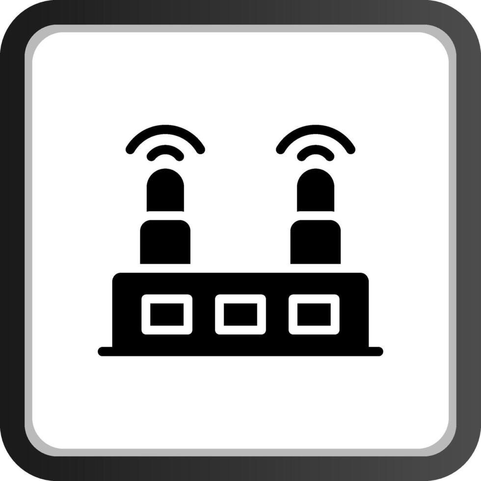 WLAN-Router kreatives Icon-Design vektor