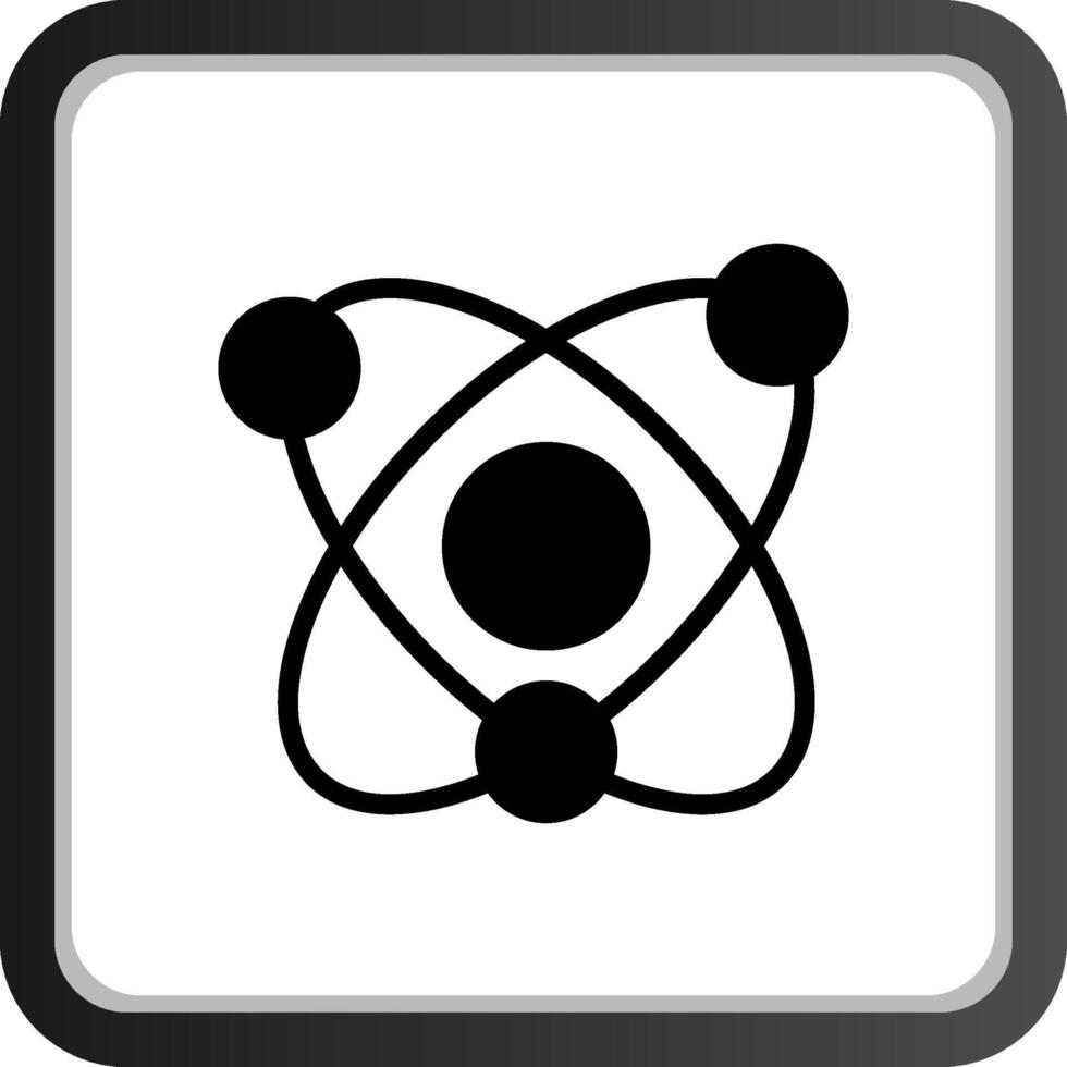 Atom kreatives Icon-Design vektor