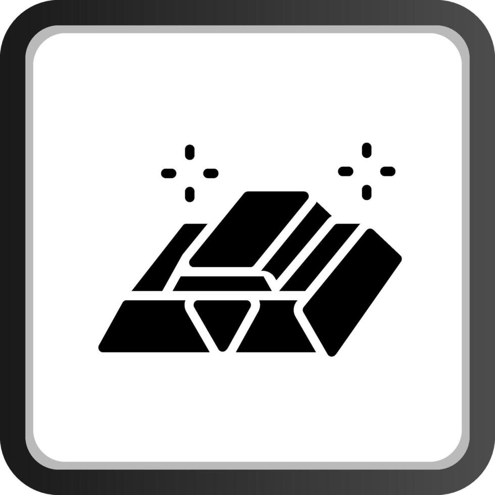 Goldbarren kreatives Icon-Design vektor