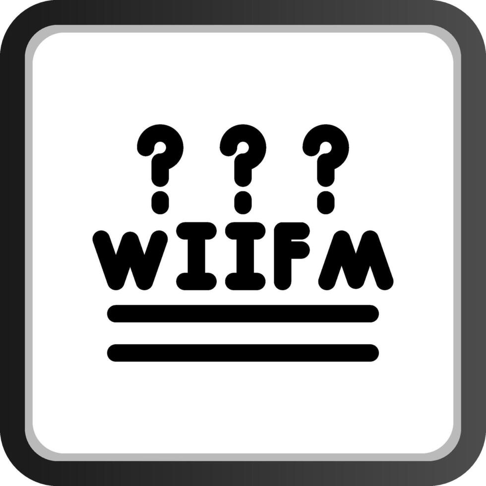 wiifm kreativ ikon design vektor