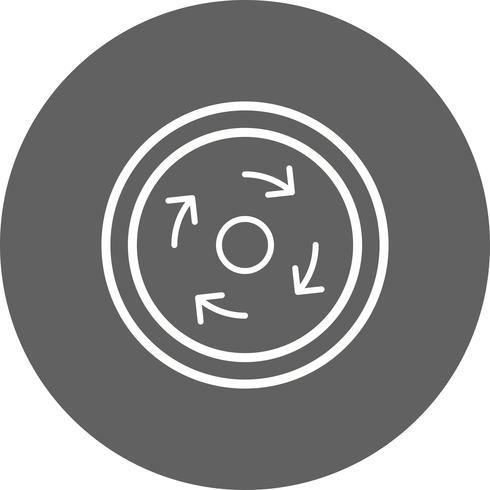 Vektor Obligatorisk rondell Ikon