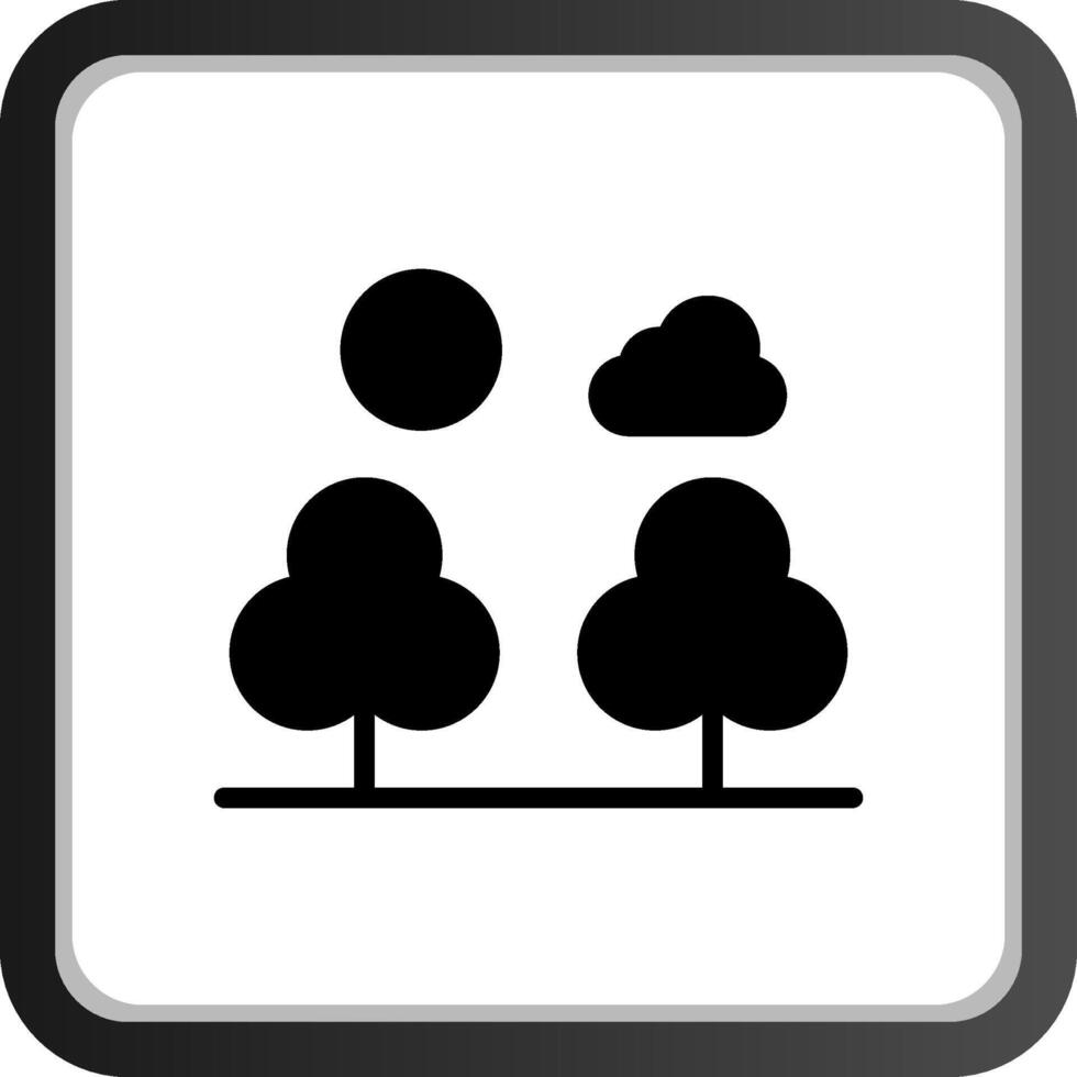 Wald Landschaft kreativ Symbol Design vektor