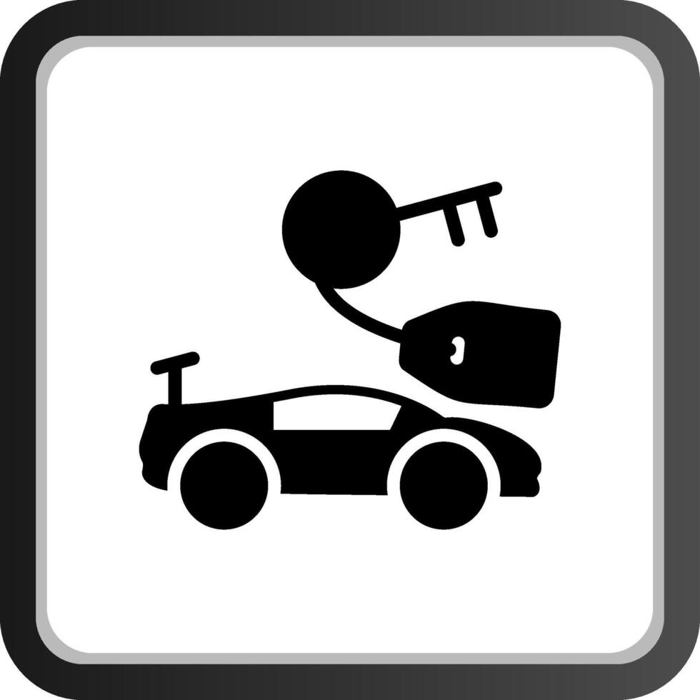 Miete Auto kreativ Symbol Design vektor