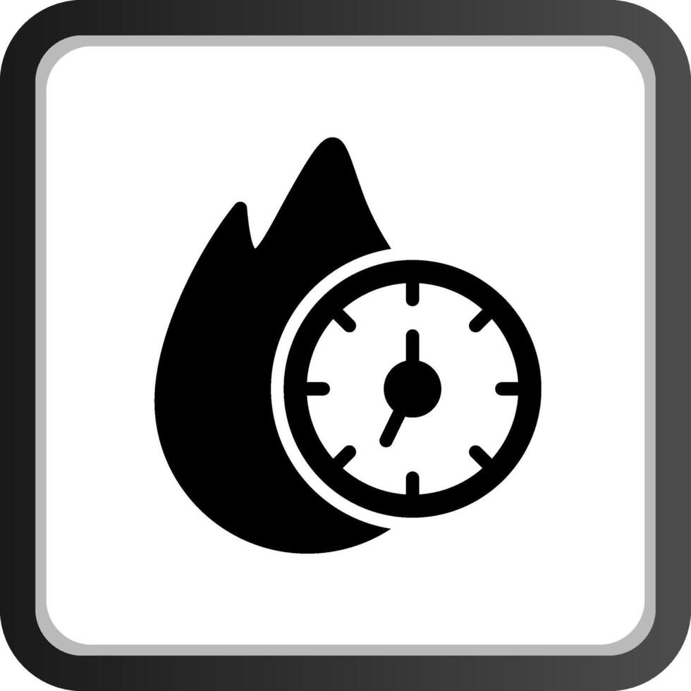 Deadline kreatives Icon-Design vektor