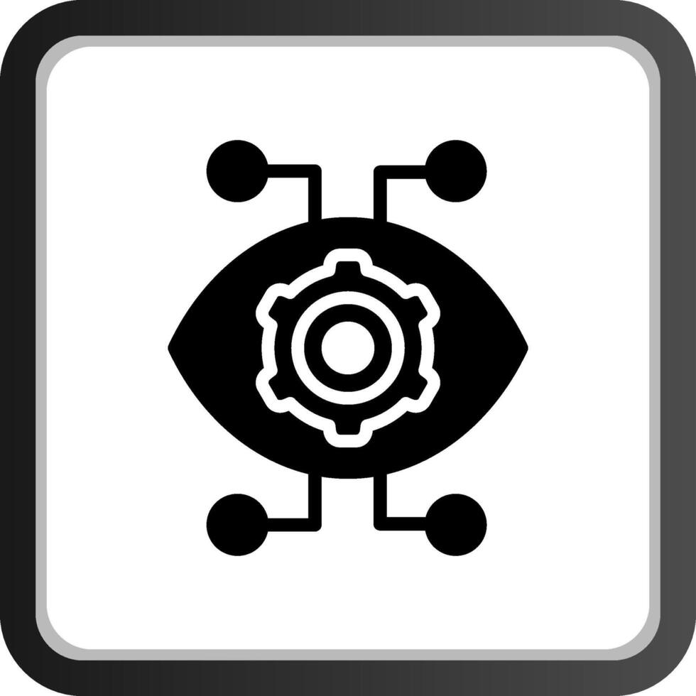 Robotik Auge kreativ Symbol Design vektor