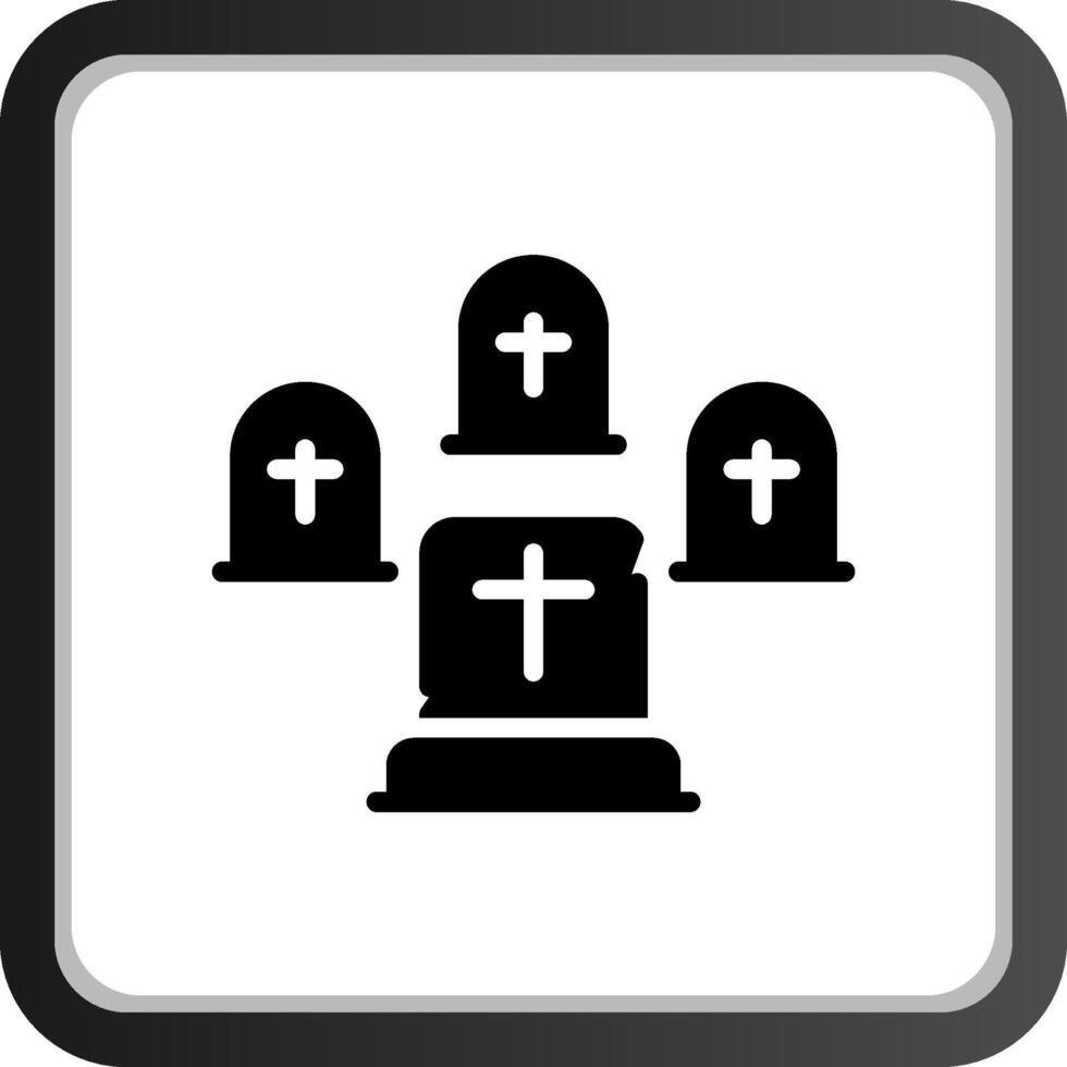 Friedhof kreativ Symbol Design vektor