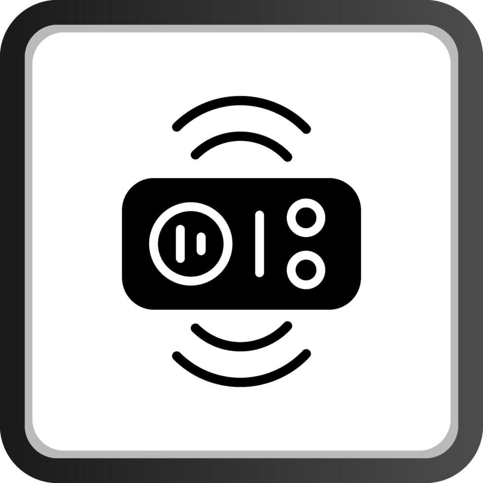 Radio Frequenz Identifizierung kreativ Symbol Design vektor