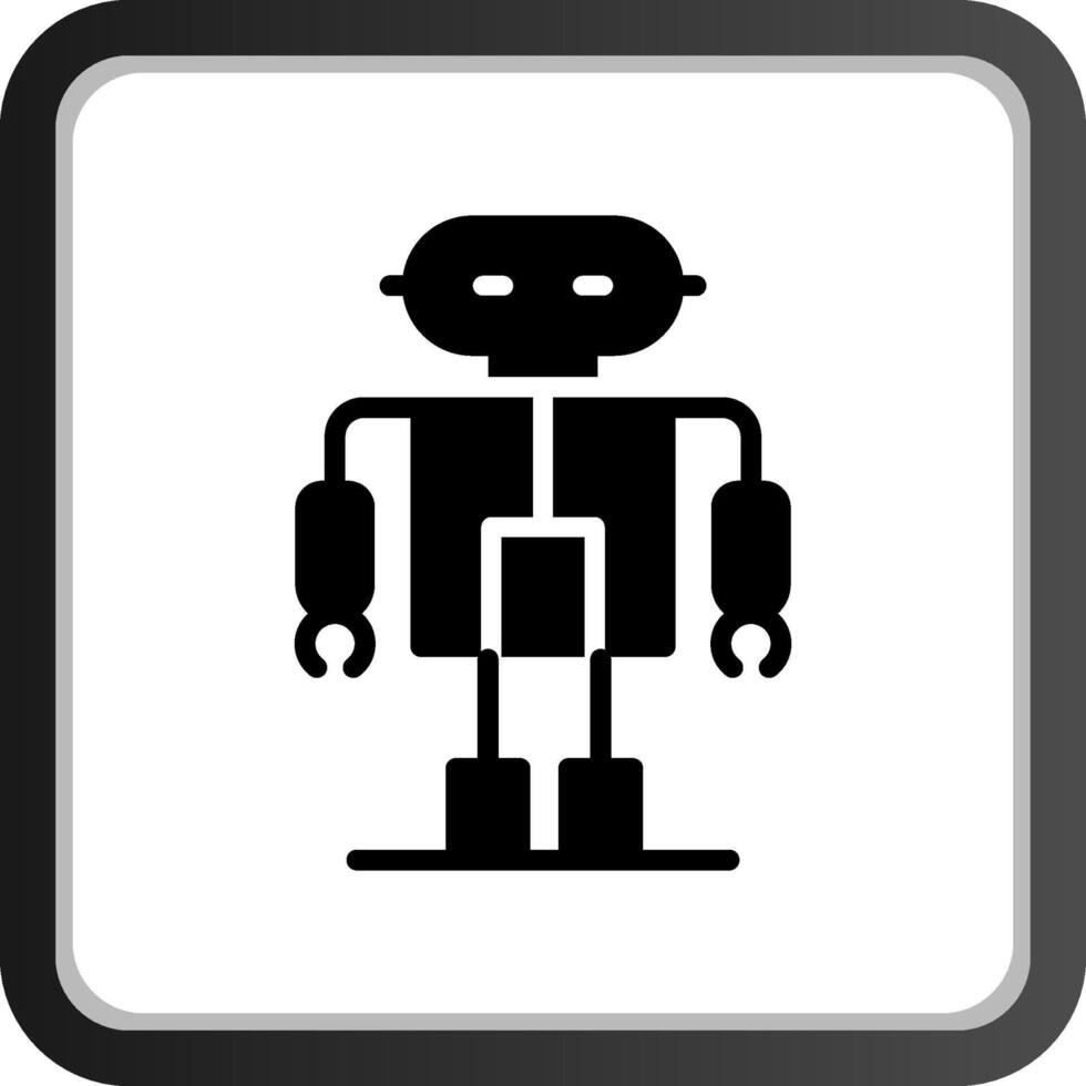 Roboter kreatives Icon-Design vektor