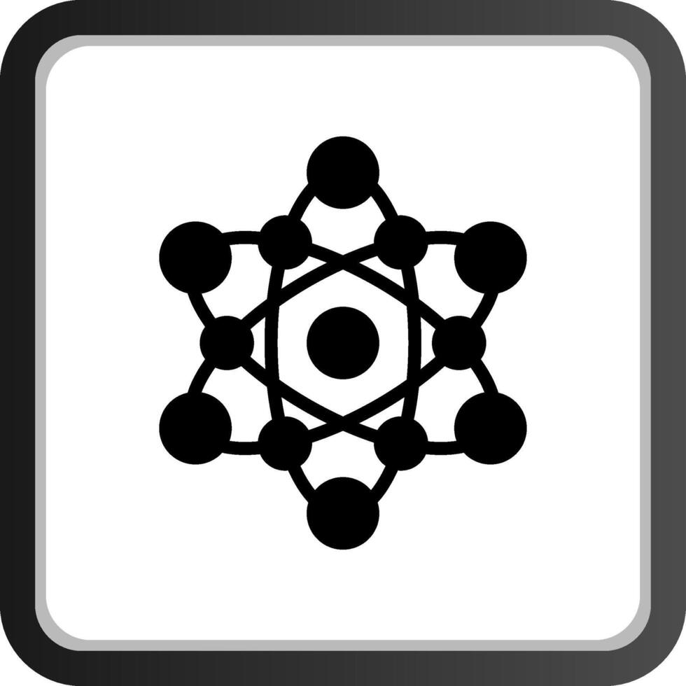 Atom kreatives Icon-Design vektor