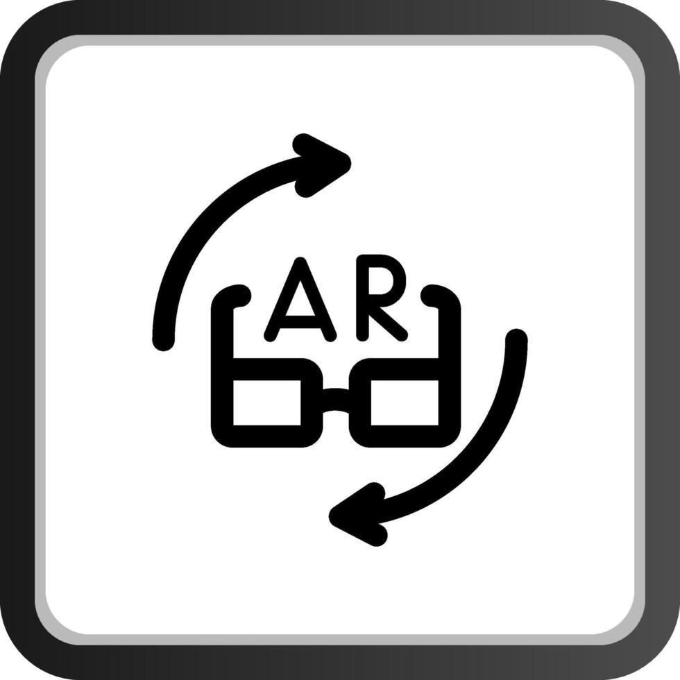 ar Brille kreativ Symbol Design vektor