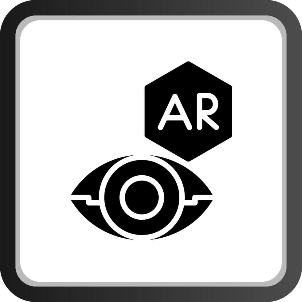 ar Kontakt Linse kreativ Symbol Design vektor