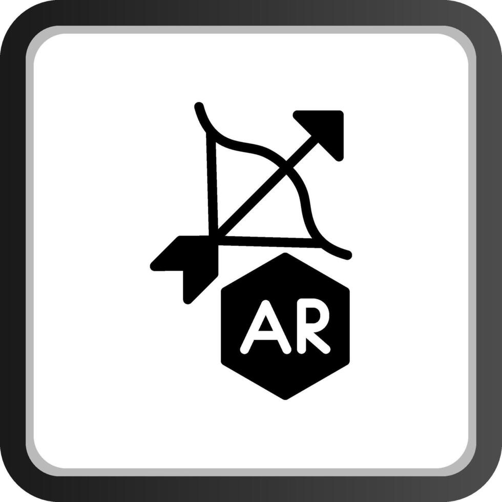 ar Bogenschießen kreativ Symbol Design vektor