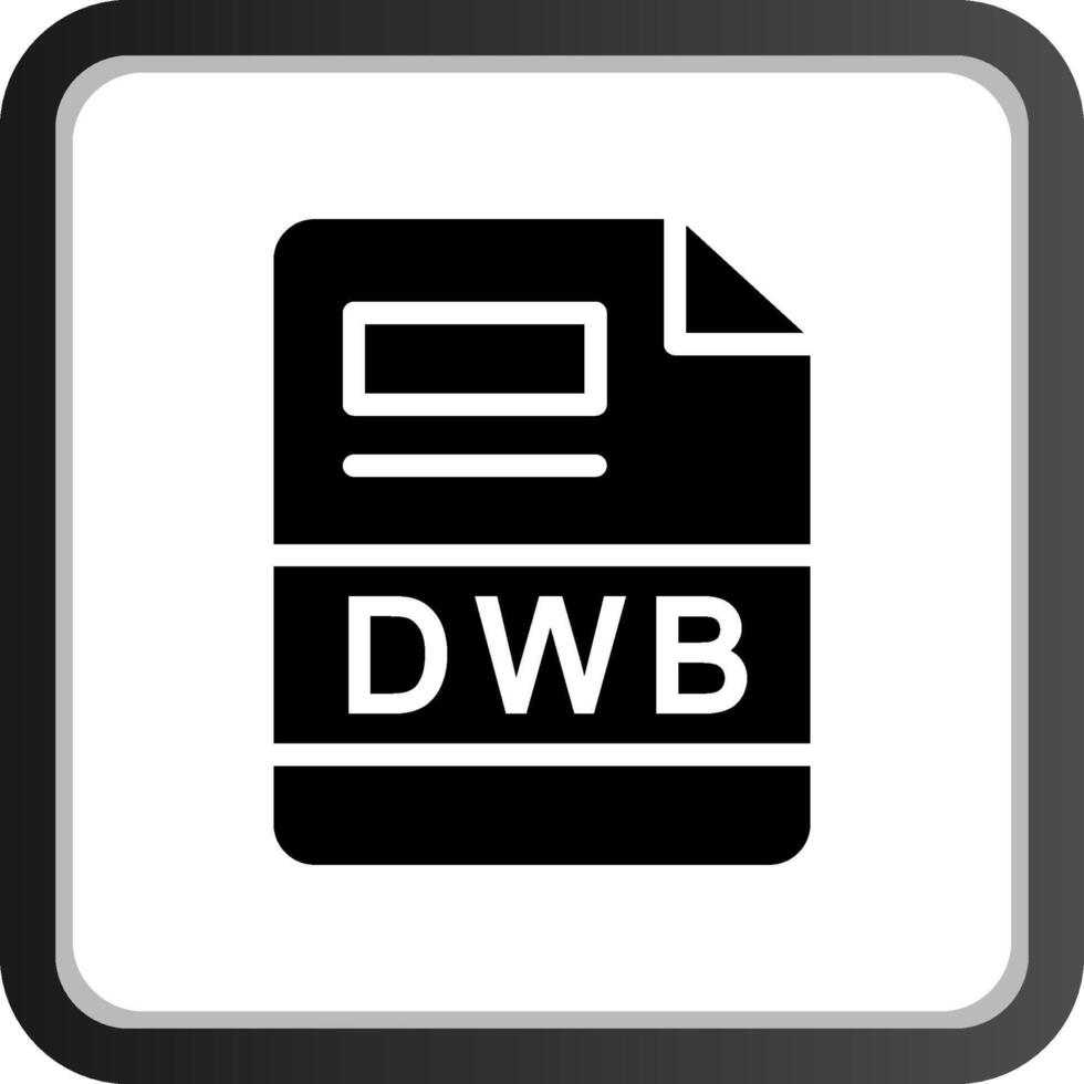 dwb kreativ ikon design vektor