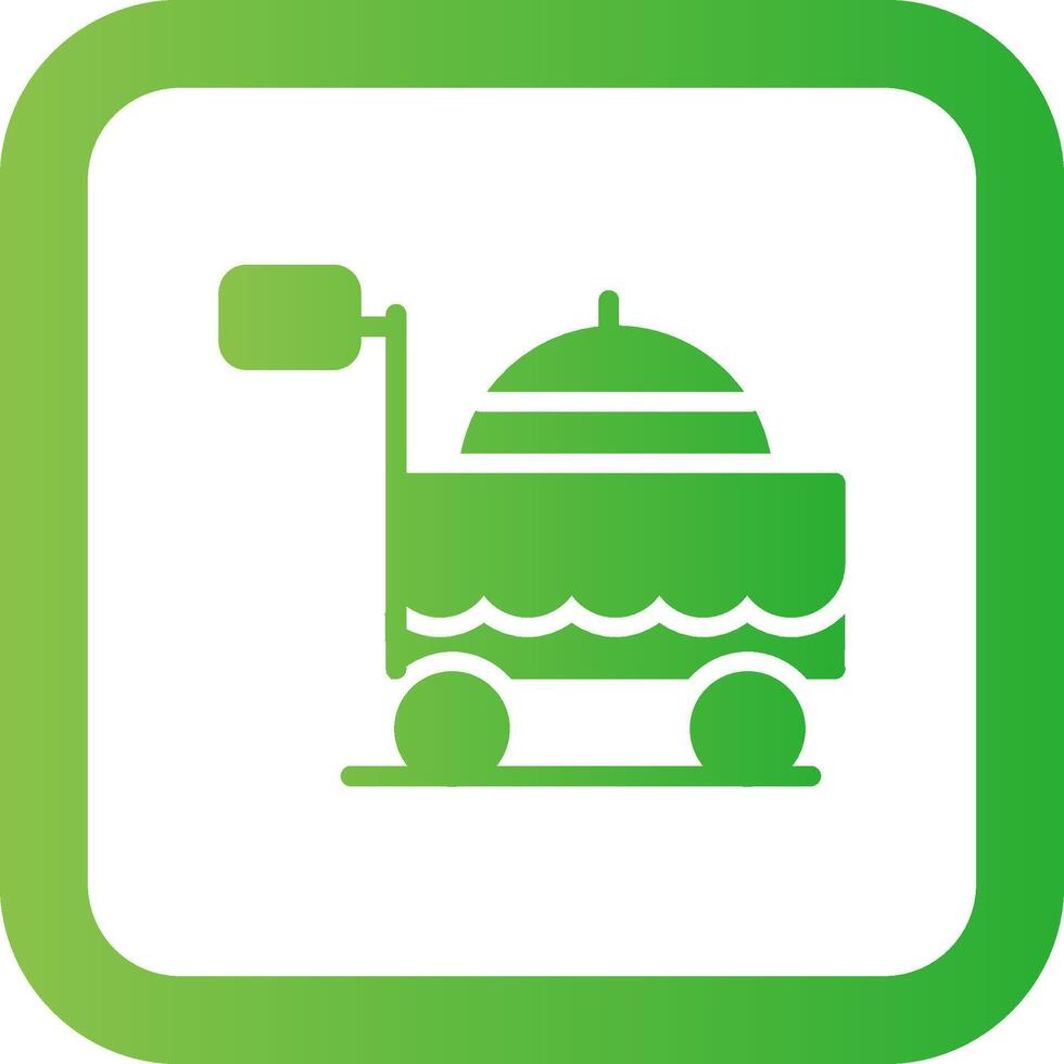 Food Cart kreatives Icon-Design vektor