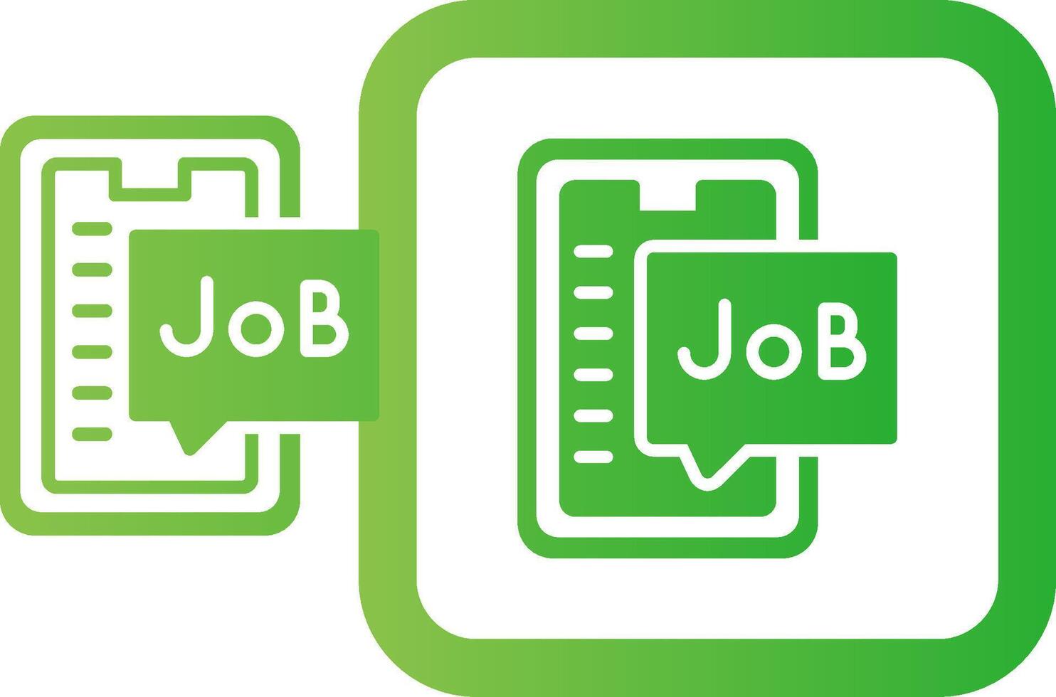 kreatives Icon-Design für die Jobsuche vektor