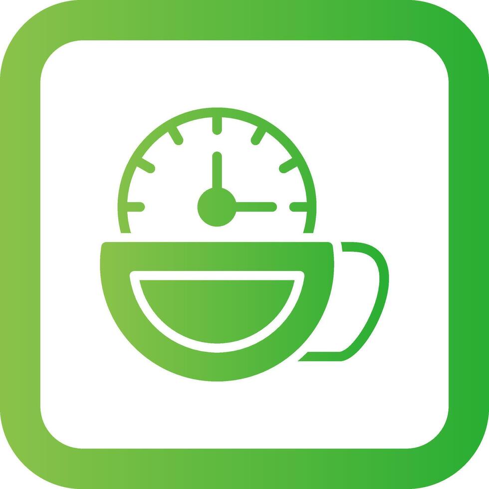 Teezeit kreatives Icon-Design vektor