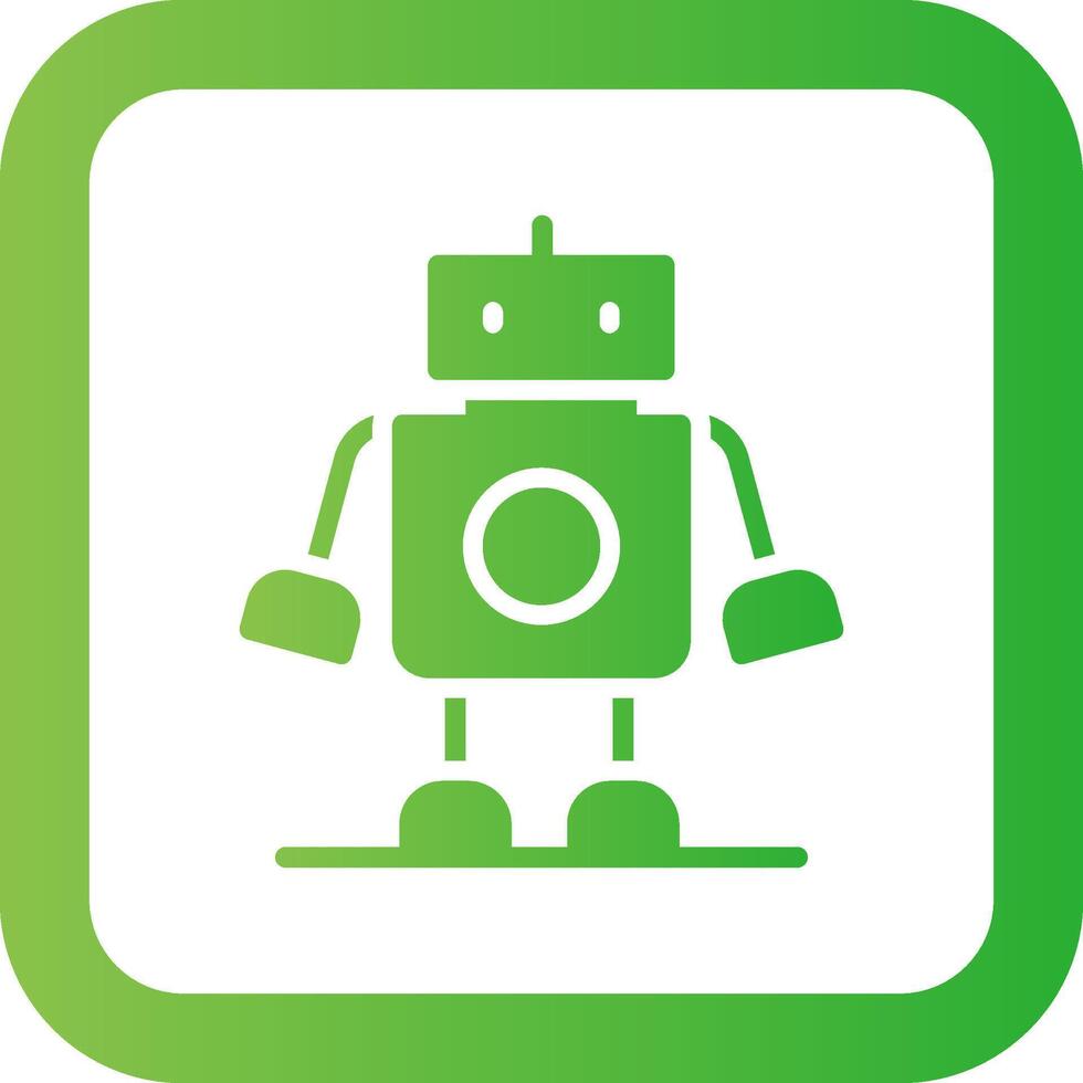 Roboter kreatives Icon-Design vektor