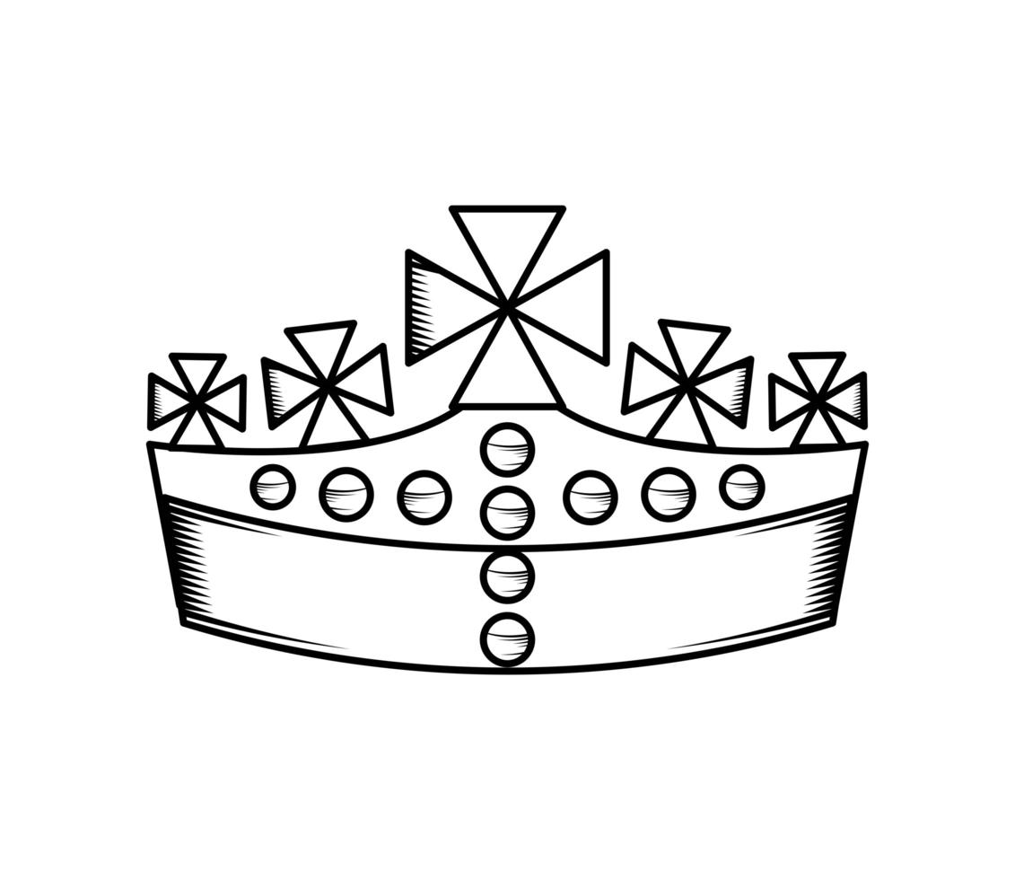 Krone Antike Symbol vektor