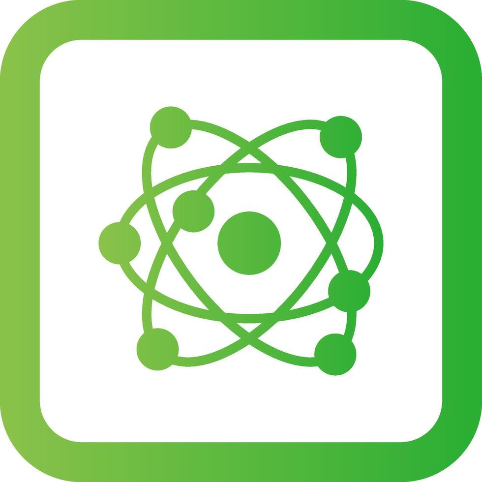 Atom kreatives Icon-Design vektor