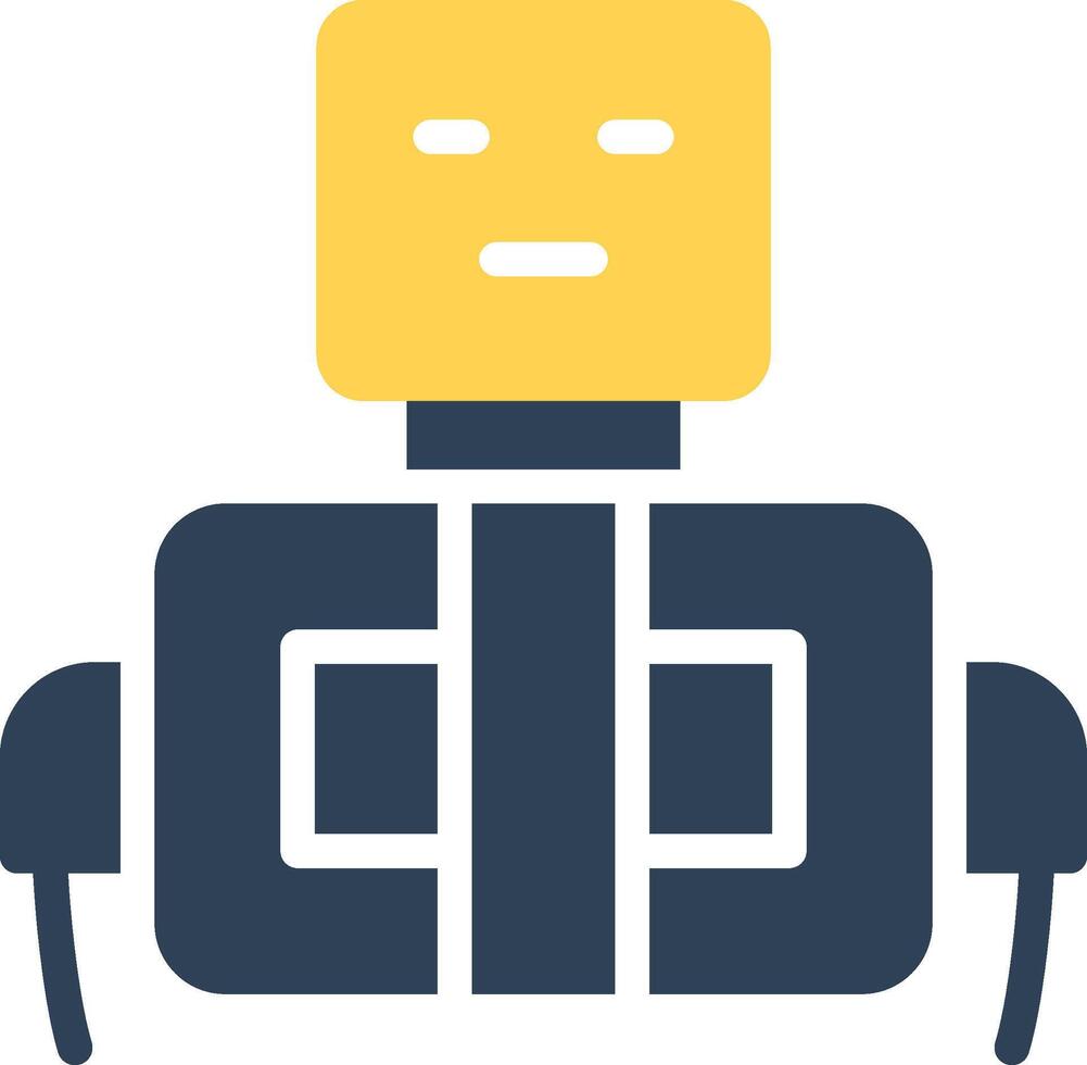 Roboter kreatives Icon-Design vektor