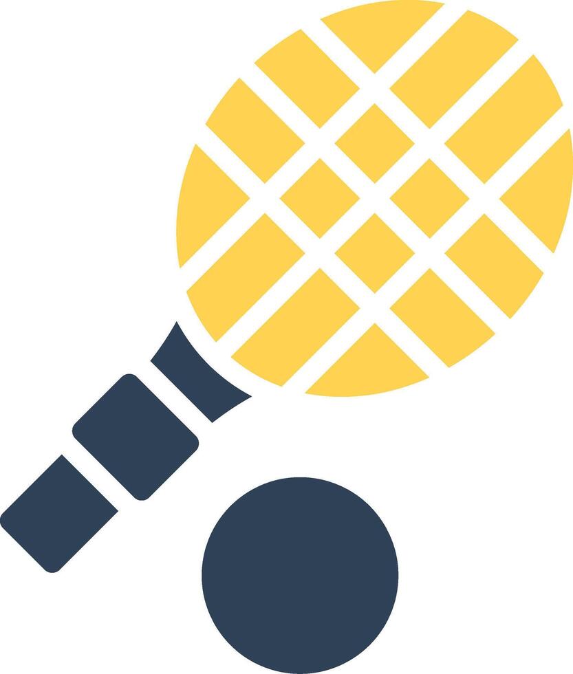 Tennis Schläger kreativ Symbol Design vektor