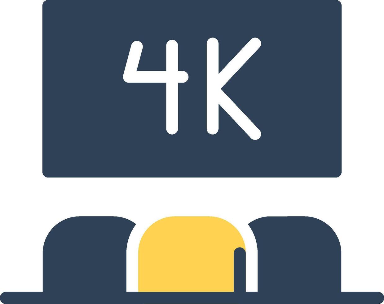 Kino 4d kreativ Symbol Design vektor