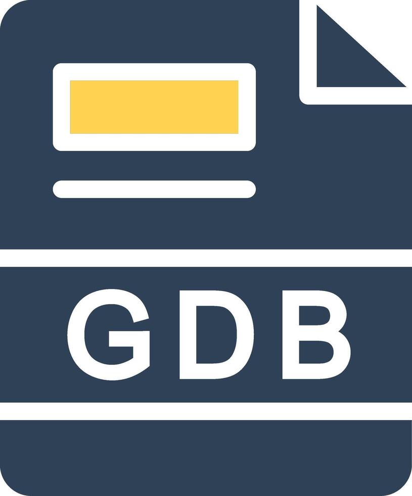 gdb kreativ Symbol Design vektor