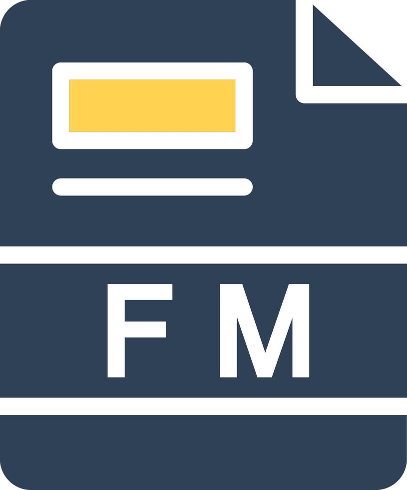 fm kreativ Symbol Design vektor