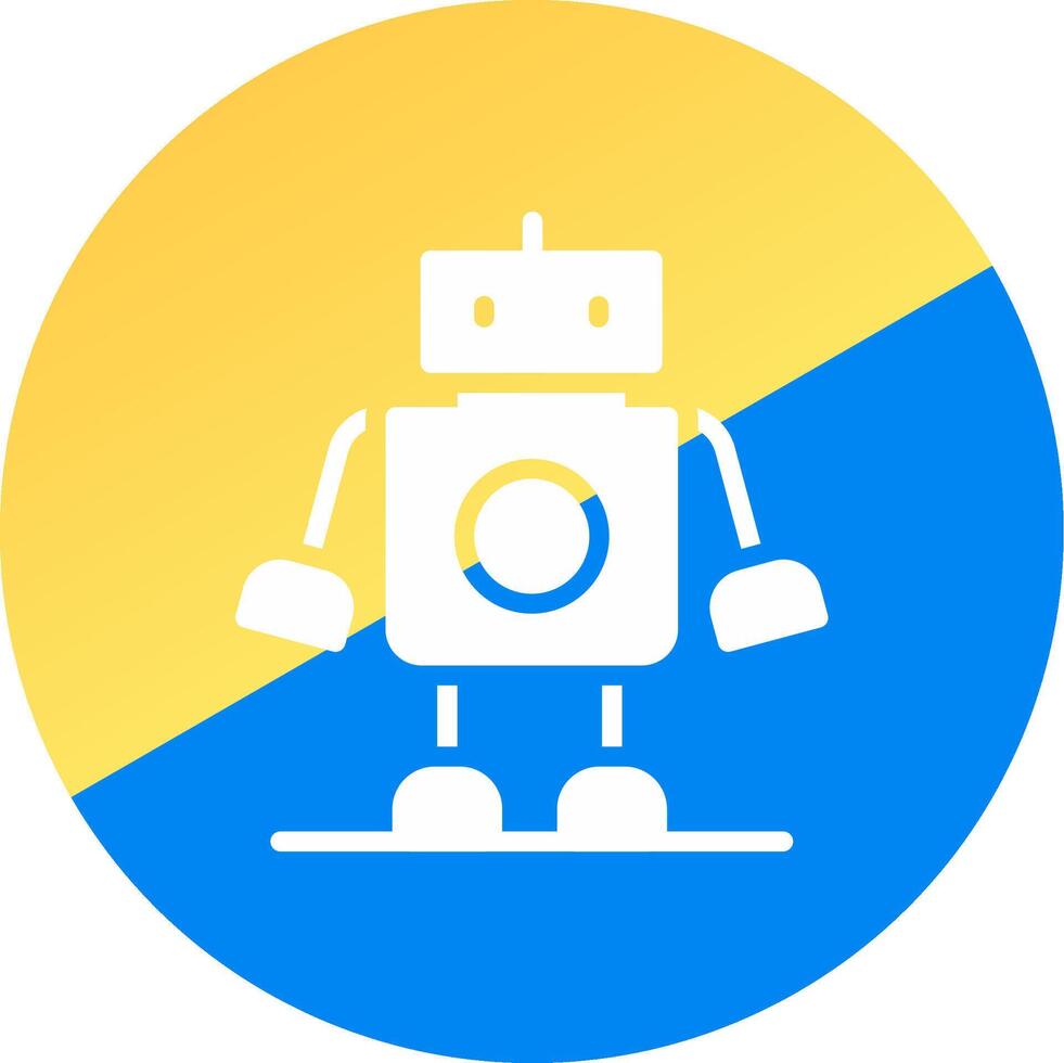 Roboter kreatives Icon-Design vektor