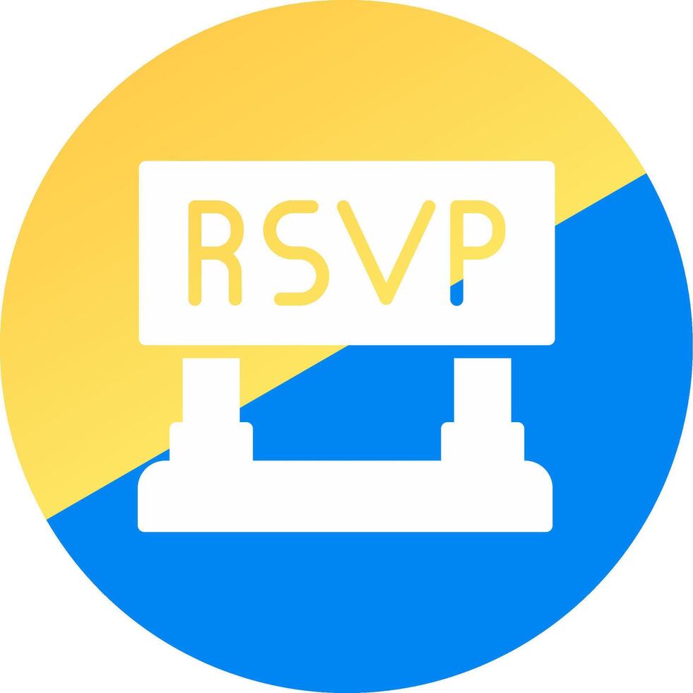 rsvp kreatives Icon-Design vektor