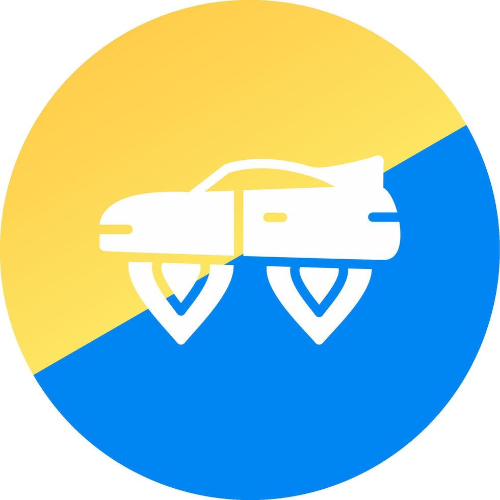 Zukunft Transport kreativ Symbol Design vektor