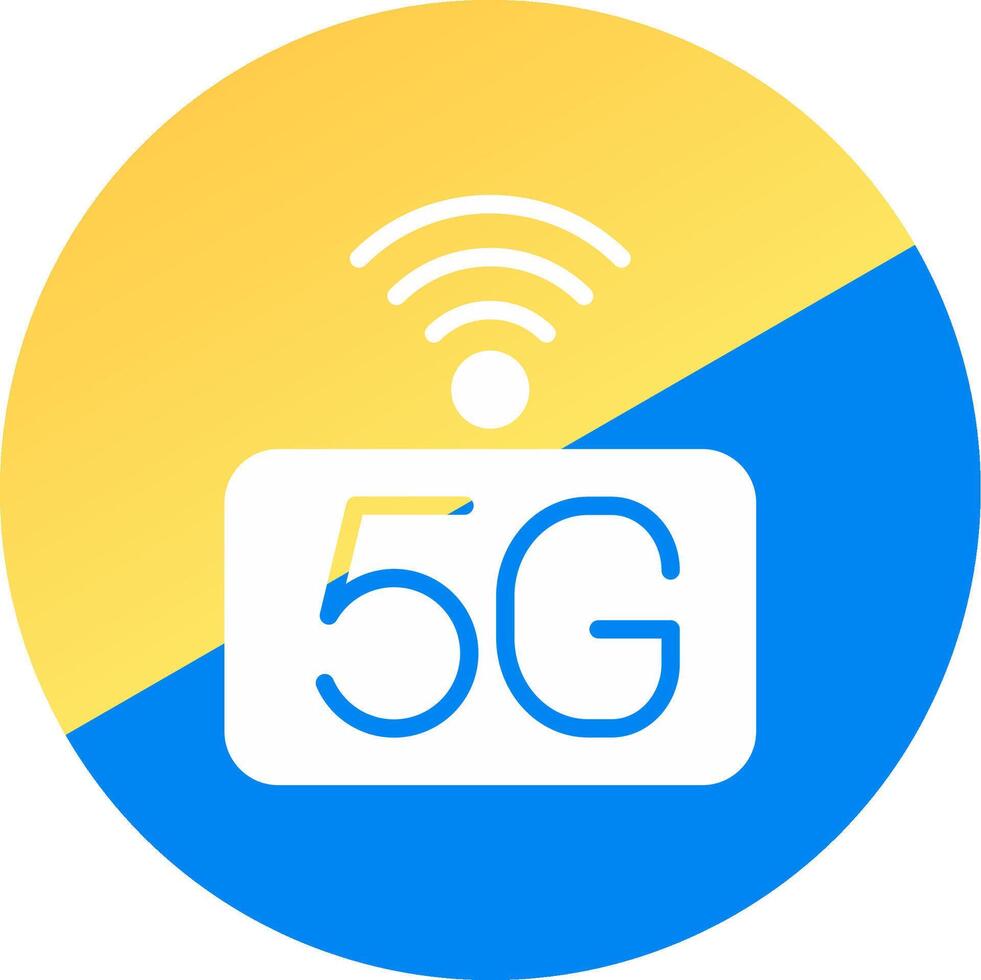 5g Netzwerk kreativ Symbol Design vektor