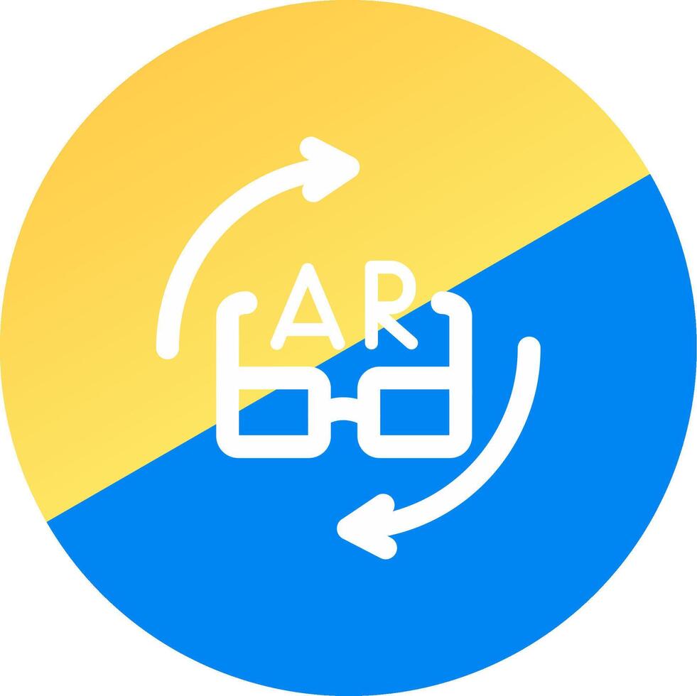 ar Brille kreativ Symbol Design vektor