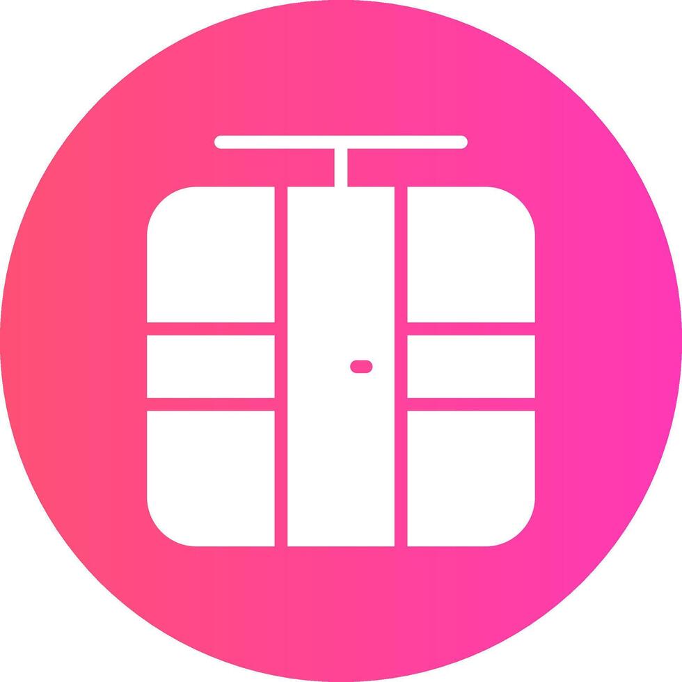 Seilbahn kreatives Icon-Design vektor