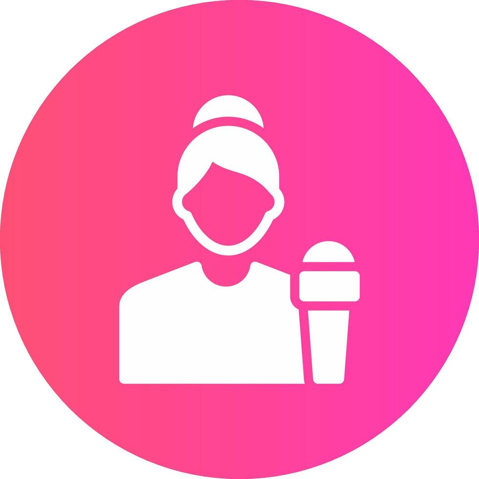 Journalist kreatives Icon-Design vektor