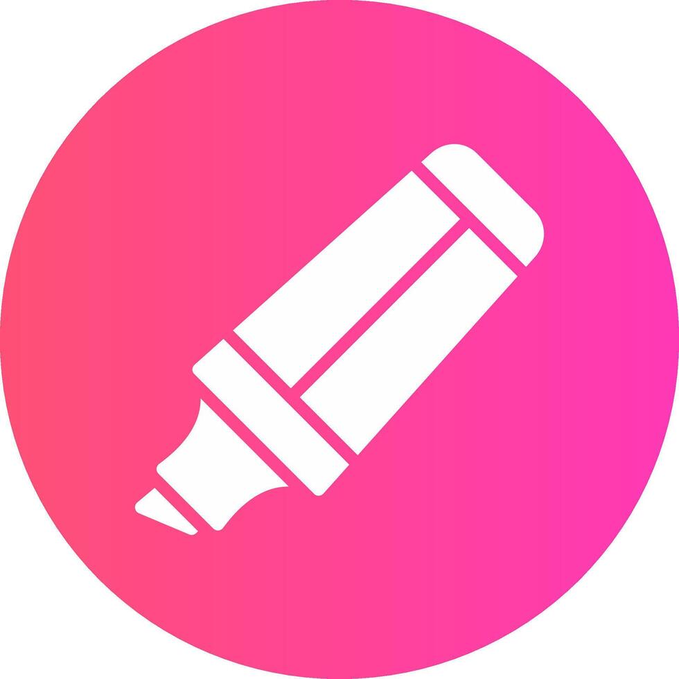 Textmarker kreatives Icon-Design vektor