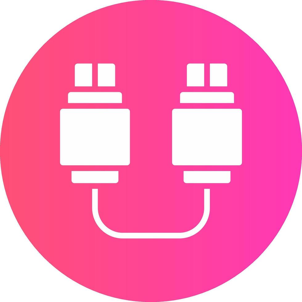 USB-Verbindung kreatives Icon-Design vektor