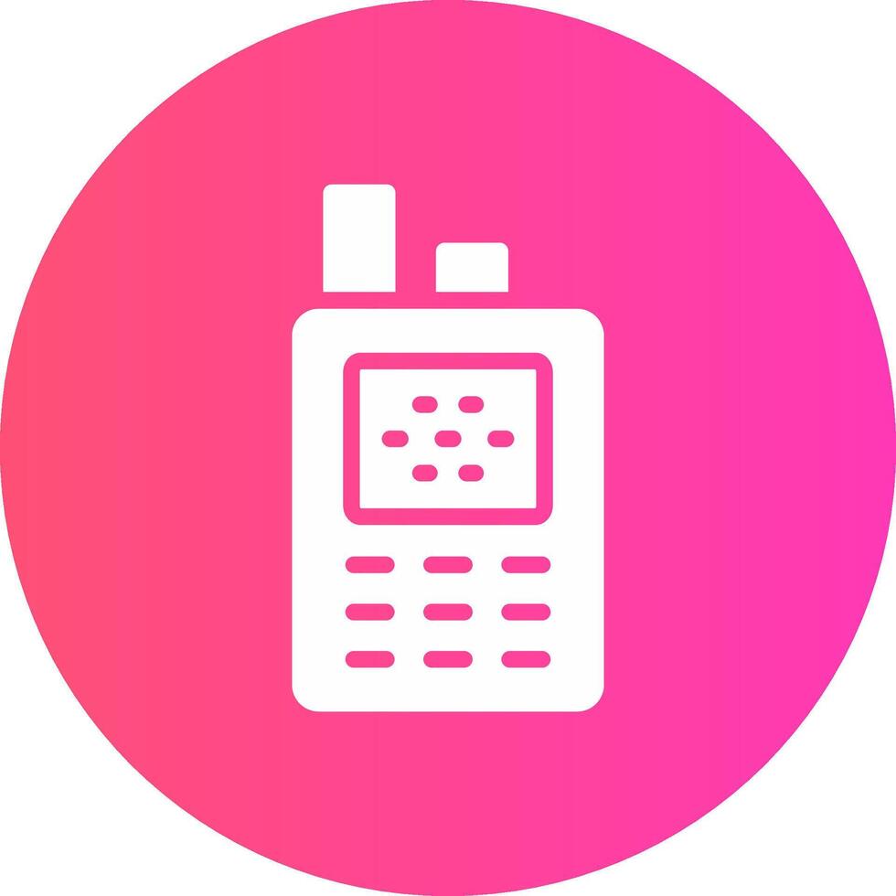 Walkie-Talkie kreatives Icon-Design vektor