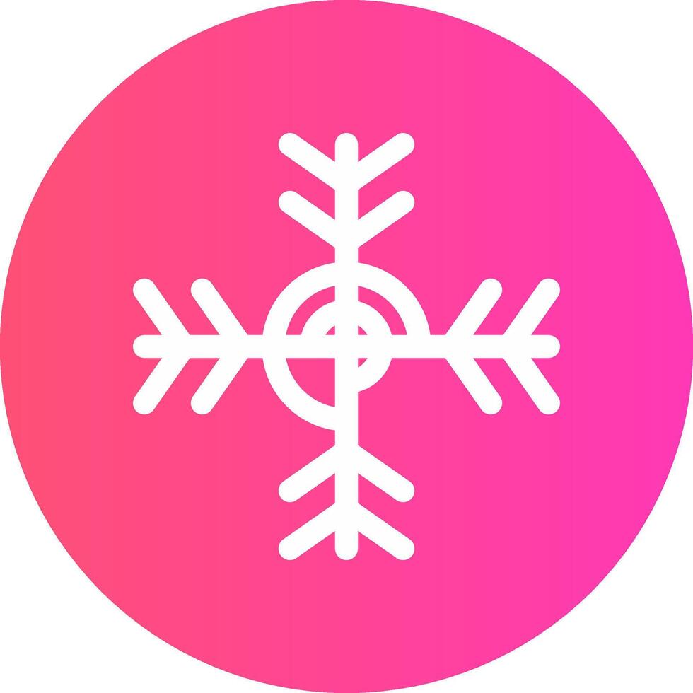 Schneeflocke kreatives Icon-Design vektor